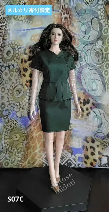 1/6 피규어 의류 Magic Party D 짙은 녹색