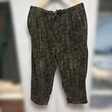 FAT 꽃무늬 코듀로이 와이드 팬츠