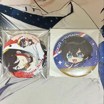 니지산지 사에구사 아키나 악시아 클로네 캔뱃지 크리스피치킨앤드토마토