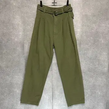 H.R. MARKET 벨트 포함 워크 팬츠 올리브 그린 카키