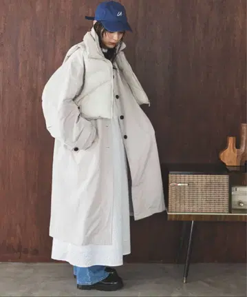 충전솜 숏 베스트 세트 스텐카라 코트