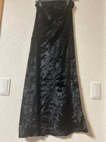 enof 벨벳 롱 스커트 s 사이즈