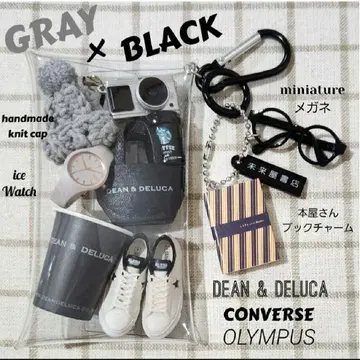 그레이 계열 가챠 파우치 딘&델루카 컨버스 올림푸스 등