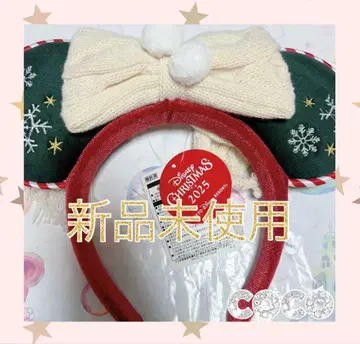 [ 택 포함 새상품 ] 디즈니 크리스마스 2025 머리띠