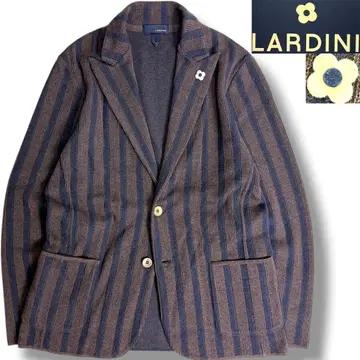J6054 컨디션 최상 라르디니 울 니트 자켓 브라운 M