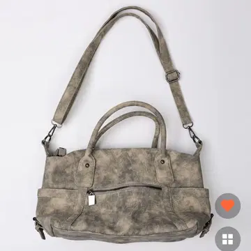 베이지 합성 피혁 숄더백 핸드백