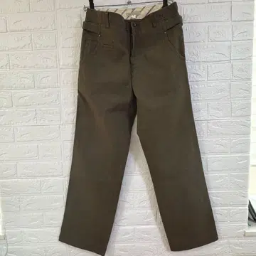 새상품급 HUMAN WOMAN 울 혼방 팬츠 밀리터리풍