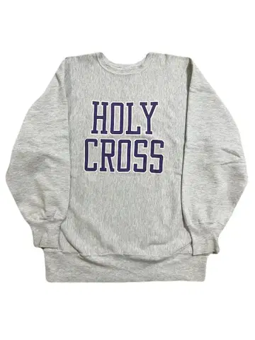 90s REVERSE WEAVE 홀리 크로스 대학 XL 빈티지