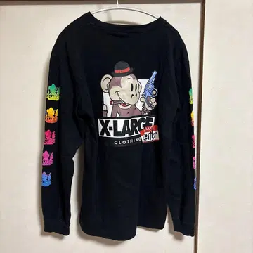 X-LARGE 블랙 롱 슬리브 T셔츠 X-LARGE