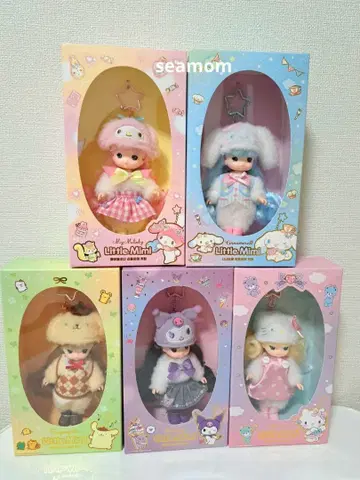 한국 산리오 리틀 미미 Little Mimi 키링 5상자 세트