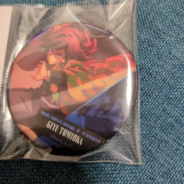 귀멸의 칼날 이야기가 담긴 등 캔뱃지 토미오카 기유