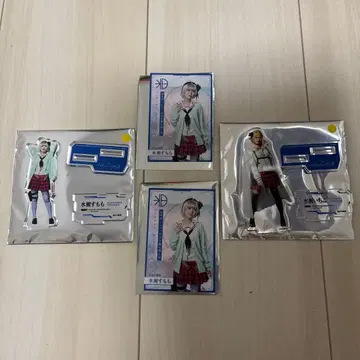 무대 헤븐 번즈 레드 아크릴 스탠드 미나세 스모모 딸기 세트