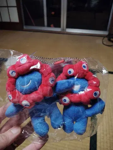 먀크먀크 페어 봉제 인형 키링 만박