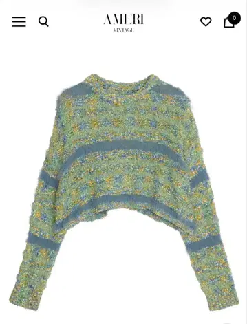 [ 새상품 ] MIX YARN BORDER KNIT TOP