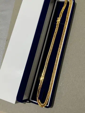 실버925 키헤이 목걸이 12면 트리플 45cm