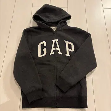 미사용 GAP 지퍼 후드티 그레이