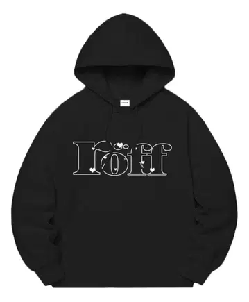 RANDOMOFF 후드티 블랙 M