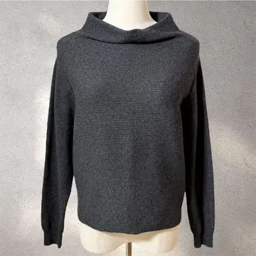 [ 프레이 아이디 ] 1/니트/다크 그레이/어른 시크/오프 터틀/긴팔