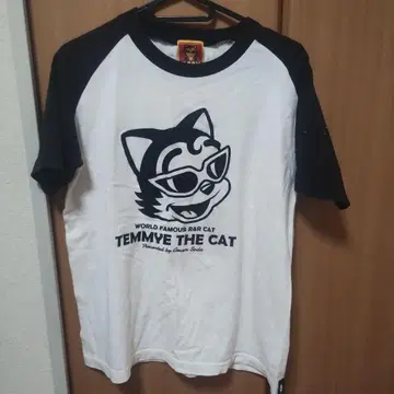 크림 소다 TEMMYE 래글런 T셔츠 화이트 블랙