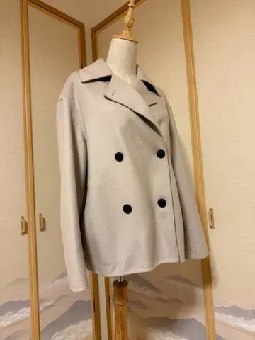 띠어리 피코트 라이트 베이지