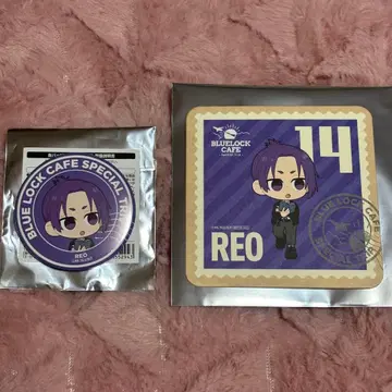 블루 록 카페 캔뱃지 코스터 미카게 레오