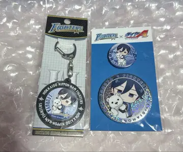 다이아의 A 후루야 사토루 니치햄 파이터즈 캔뱃지 러버 키링 세트