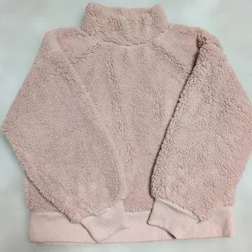 GAP 핑크 보아 모코모코 하이넥 풀오버 S