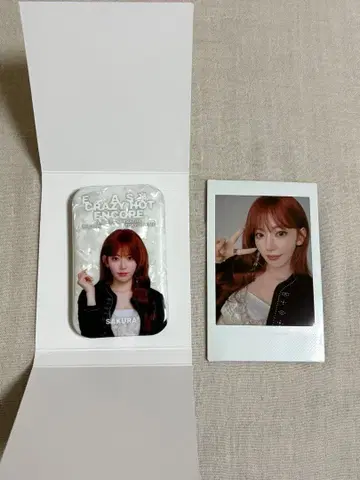 LE SSERAFIM 루세라 캔뱃지 인스턴트 포토 사쿠라 세트