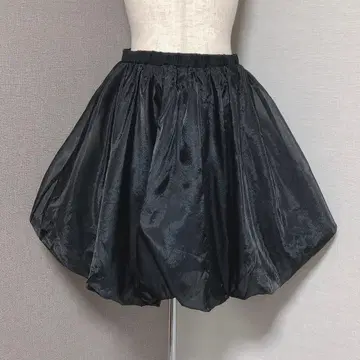 윌 셀렉션 벌룬 튤 스커트 블랙