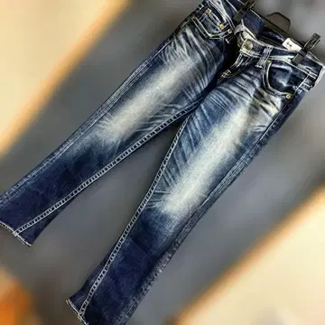 로데오 크라운 데님 슬리트 28