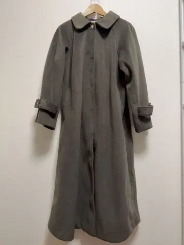 NICE CLAUP 그레이 롱 코트