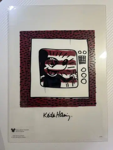 Disney 미키 키스 해링 Keith Haring 클리어 파일