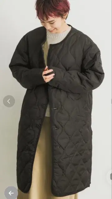 TAION 다운 코트 블랙/LARGE