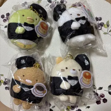 스미코구라시 x 마루후쿠 커피점 봉제 인형 키링 세트