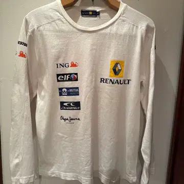 RENULT F1 Team 긴팔 셔츠 M 화이트