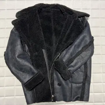 EMODA 블랙 무스탕 코트 사이즈 F