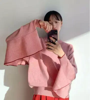 CLANE 백프릴 라인 니트