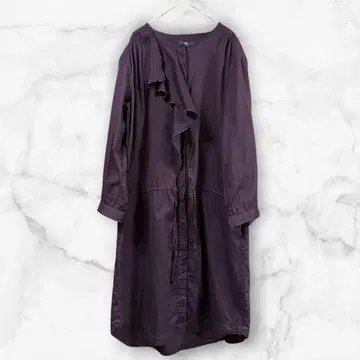 [ 새상품급 M ] GAP 프릴 롱 원피스 다크 퍼플