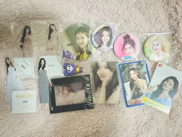 TWICE 사나 굿즈 아크릴 스탠드 캔뱃지 트레이딩 카드