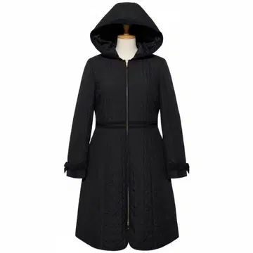 tocca 토카 퀼팅 후디 코트 블랙