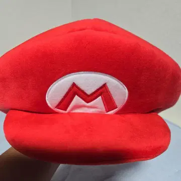 마리오 모자 스타일 빨간색 캡
