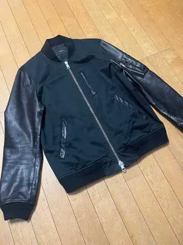 Edition/투모로우랜드 에디션 소매 가죽 자켓 블랙 L