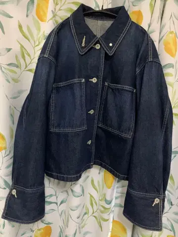 MOGA 다크 데님 박스 실루엣 자켓