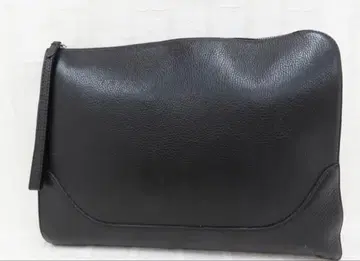 PELLE MORBIDA 카프 가죽 천연 가죽 클러치 백 블랙