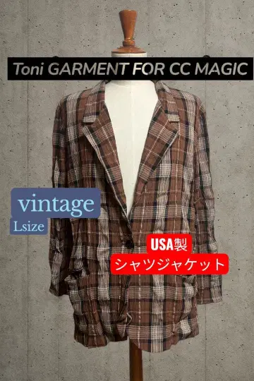 TONI GARMENT CCMAGIC 체크 셔츠 / 미국 제조