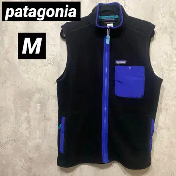 patagonia 신틸라 플리스 베스트 블랙/파랑 파타고니아 M 새상품급