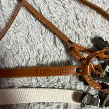 tumugu: 가죽 클립 포함 벨트 브라운