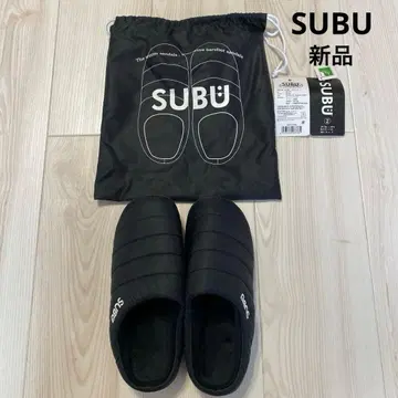 SUBU 미사용 새상품 겨울용 샌들 슬립온 사이즈 2 블랙