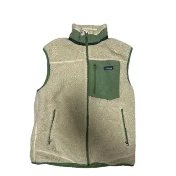 patagonia 레트로 X 베스트 그린 베이지 플리스 베스트 M