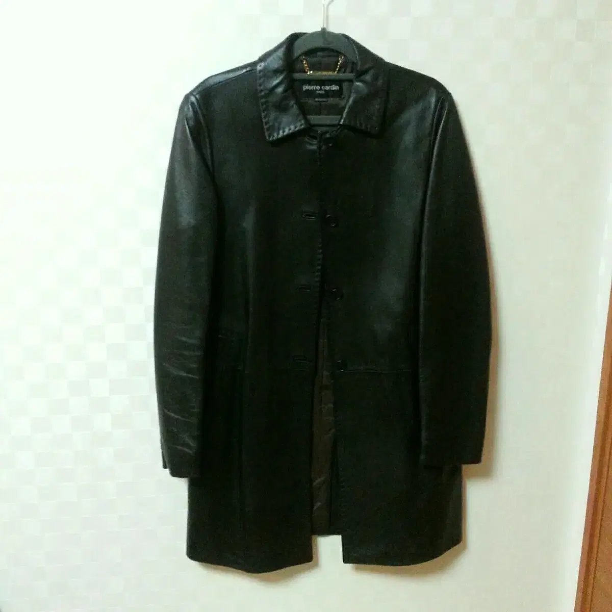 (Discounted until 12/31?)[M] Pierre Cardin Leather Long Coat♥